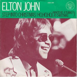 Image of Elton John's Step Into Christmas single sleeve